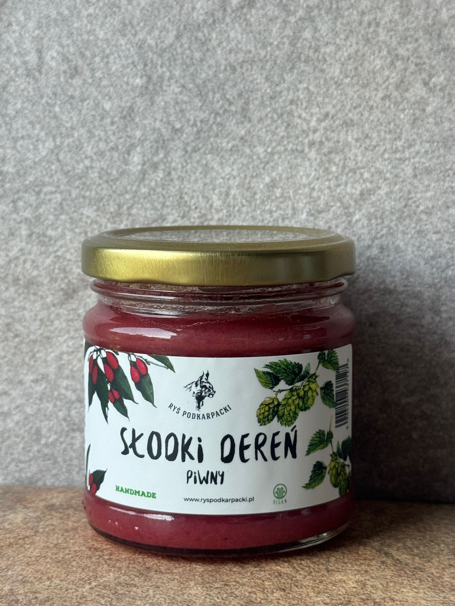 Piwny dżem dereniowy 185g